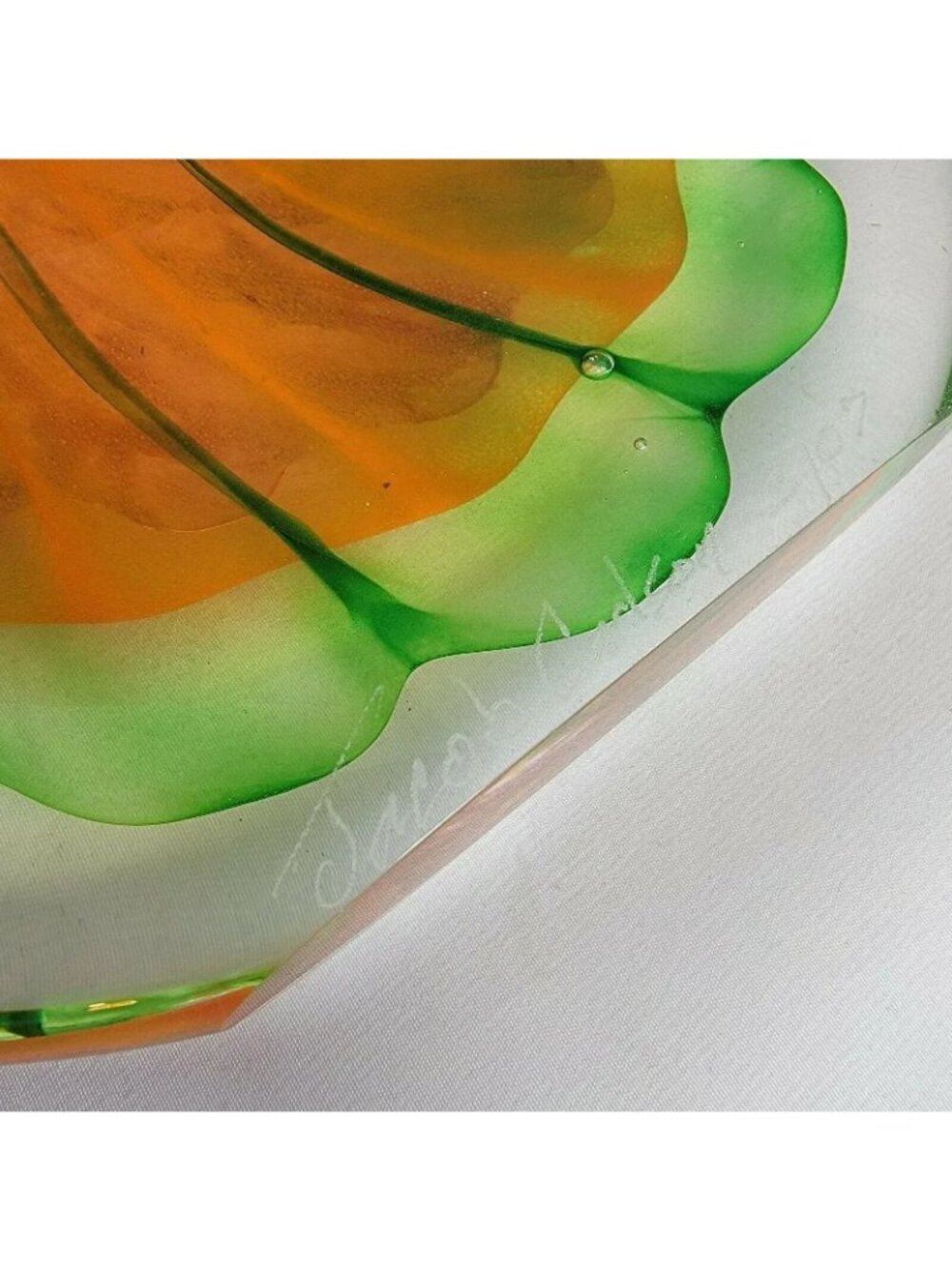 Jacob Carlson Art Glass Sculpture, Signed 2007 - Picture 7 of 9